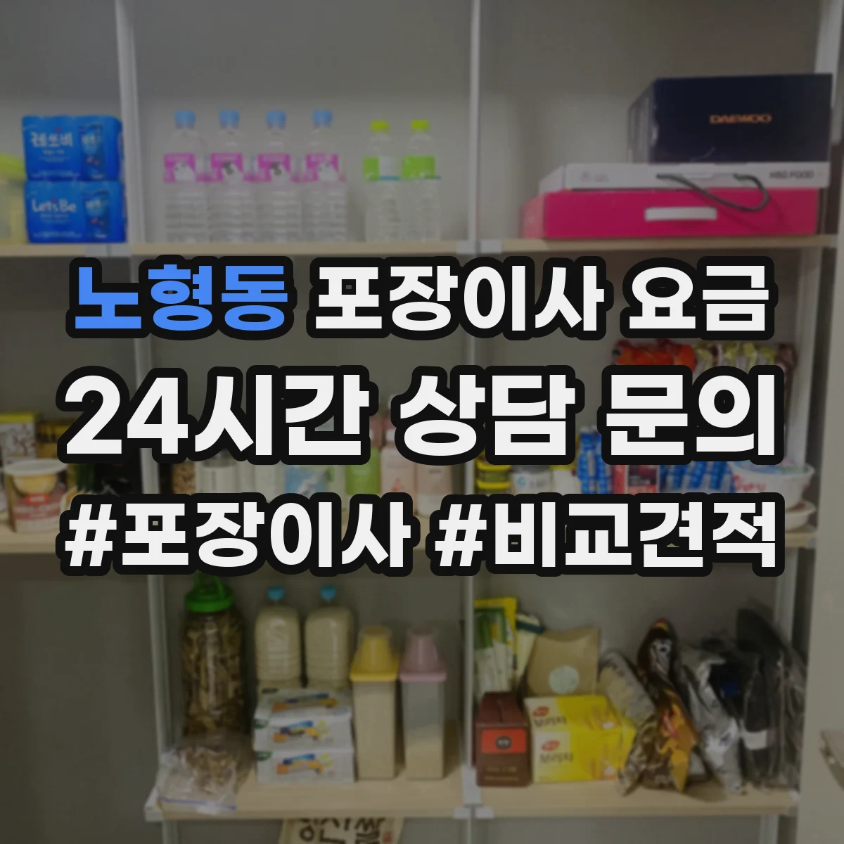 노형동 포장이사 요금