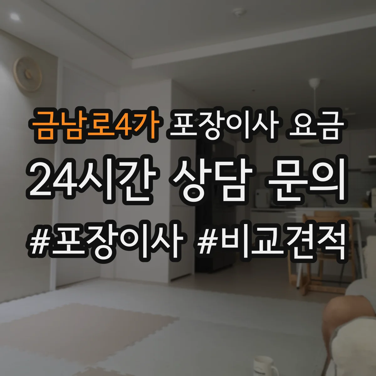 금남로4가 포장이사 요금