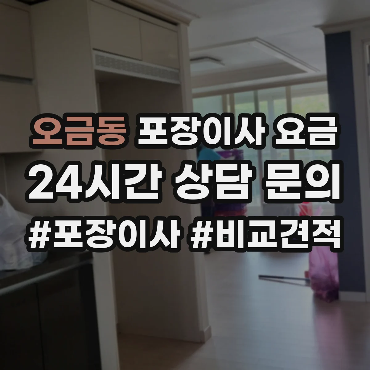 오금동 포장이사 요금