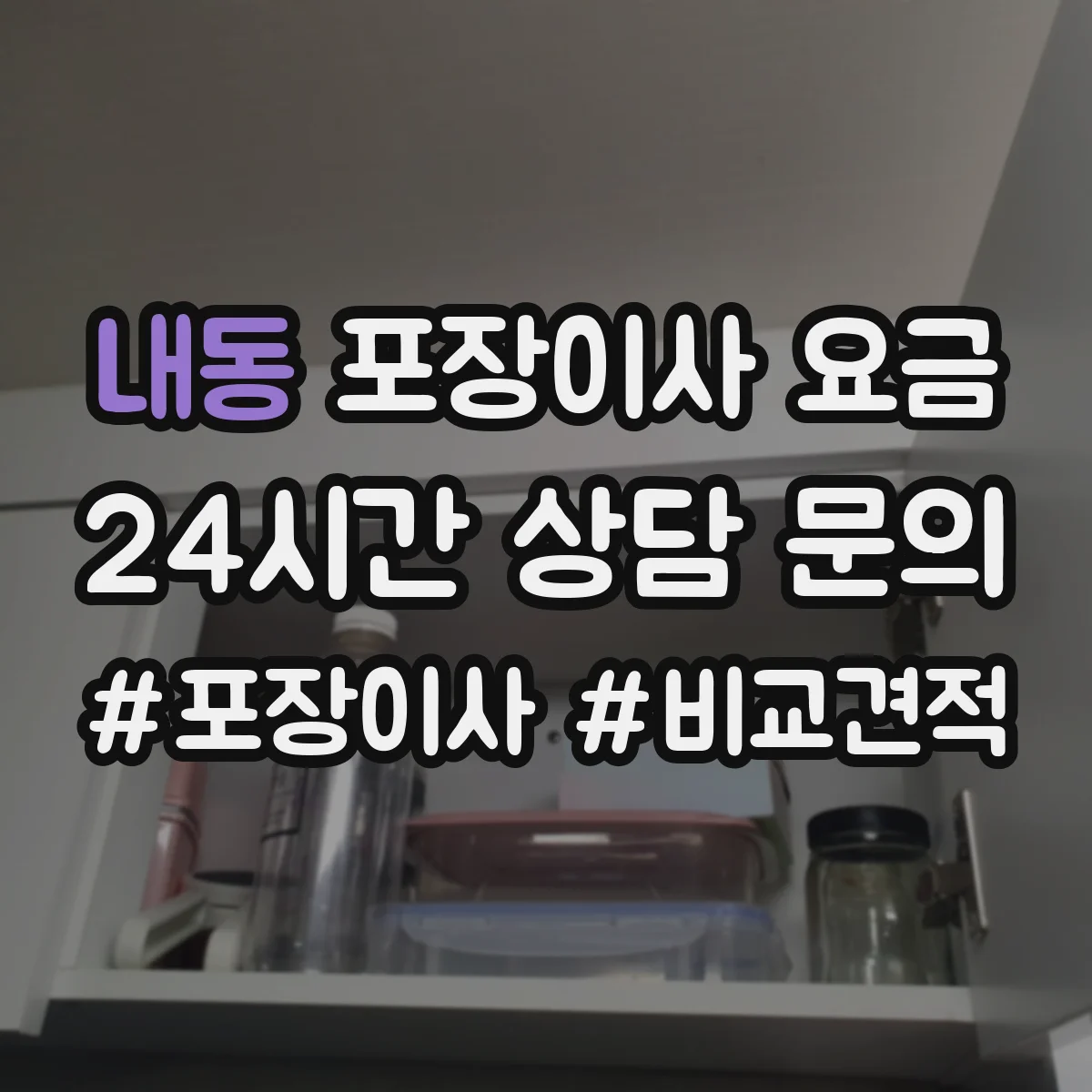 내동 포장이사 요금