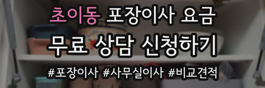 초이동 포장이사 요금