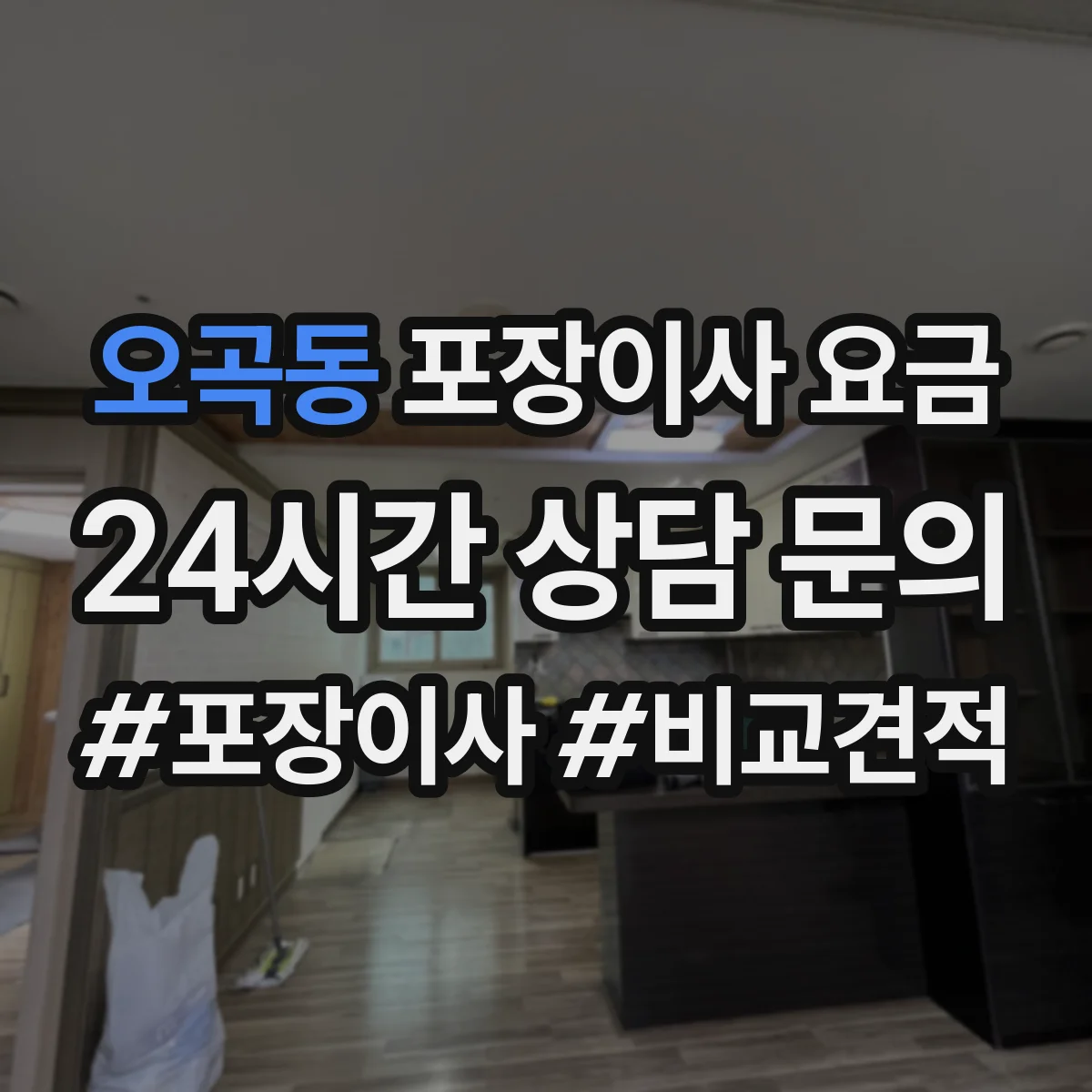 오곡동 포장이사 요금