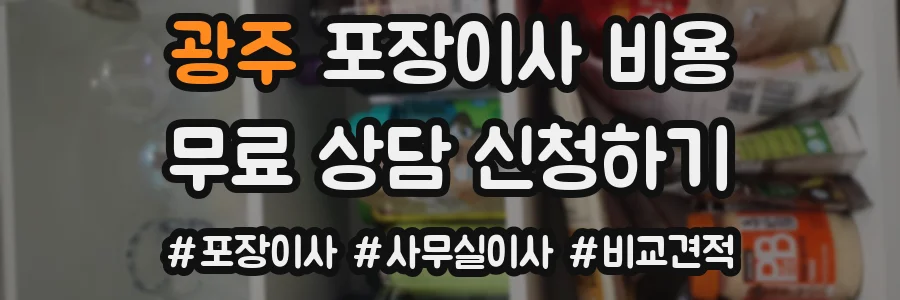 광주 포장이사 비용