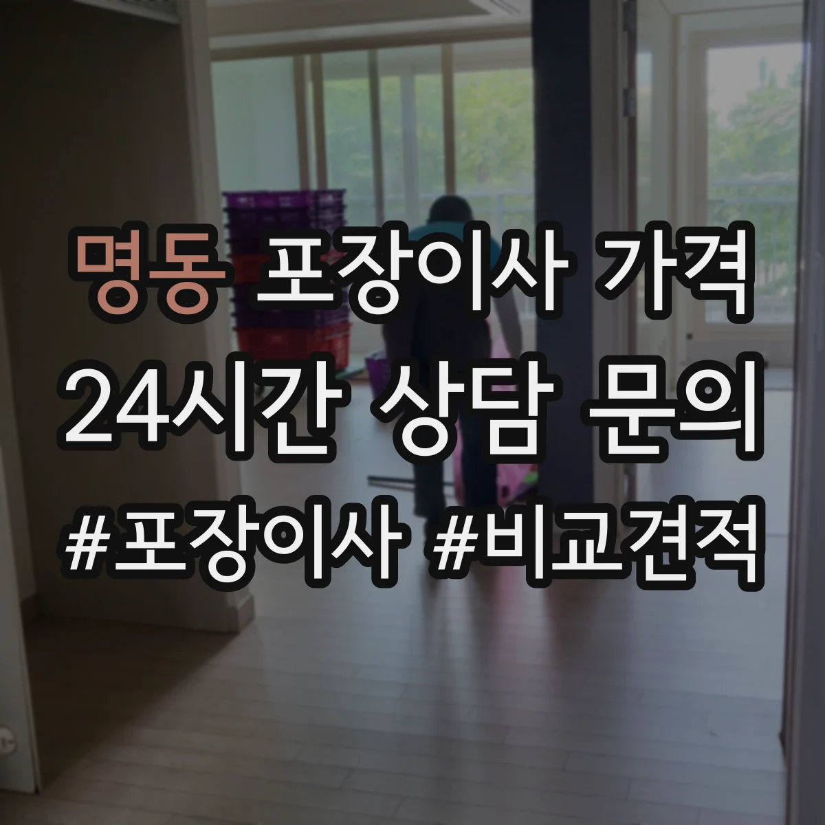 명동 포장이사 가격