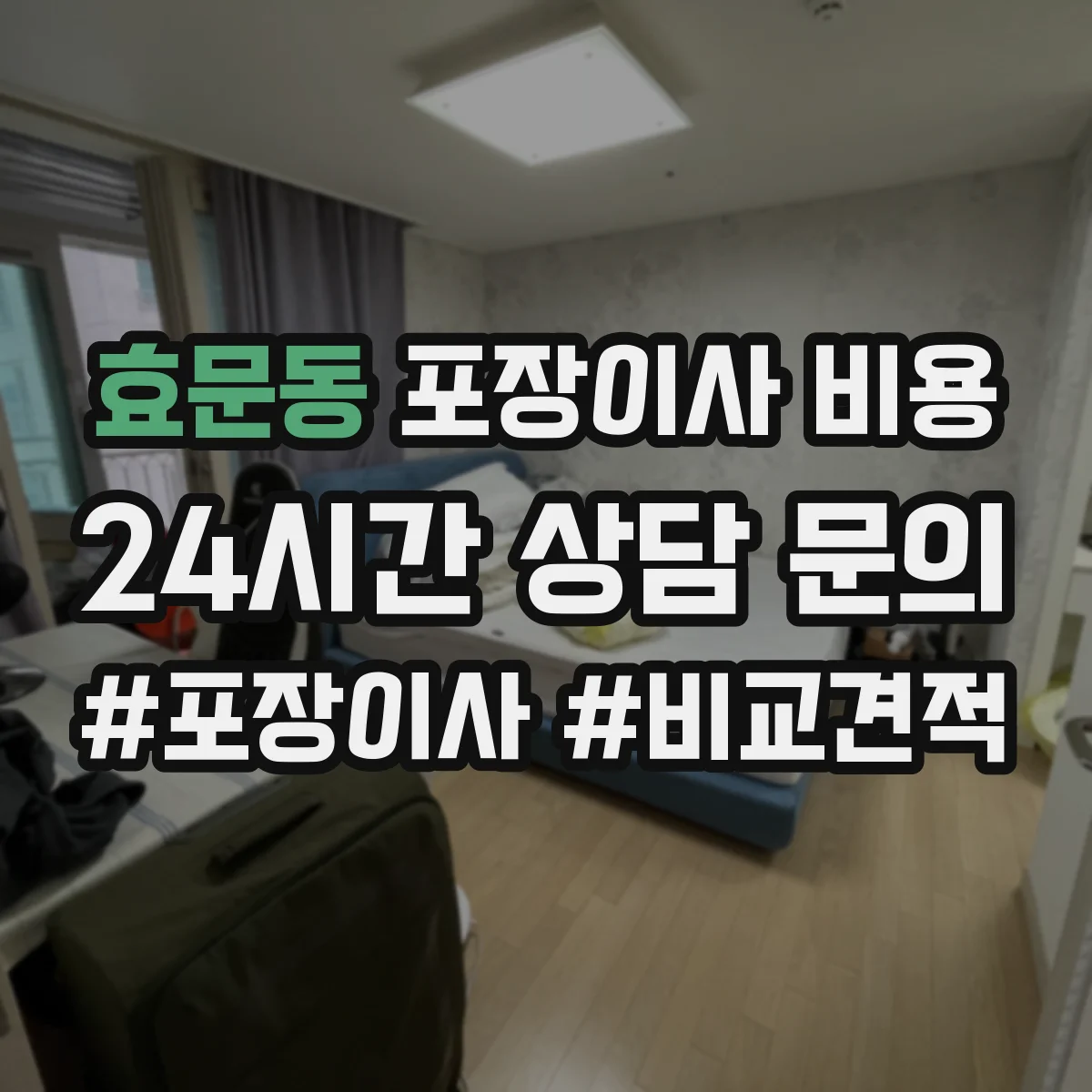 효문동 포장이사 비용