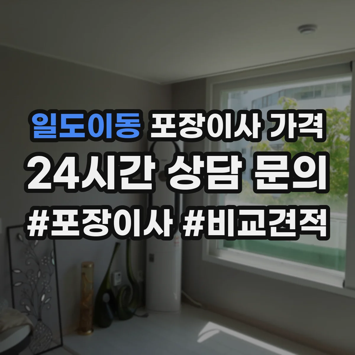일도이동 포장이사 가격