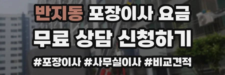 반지동 포장이사 요금