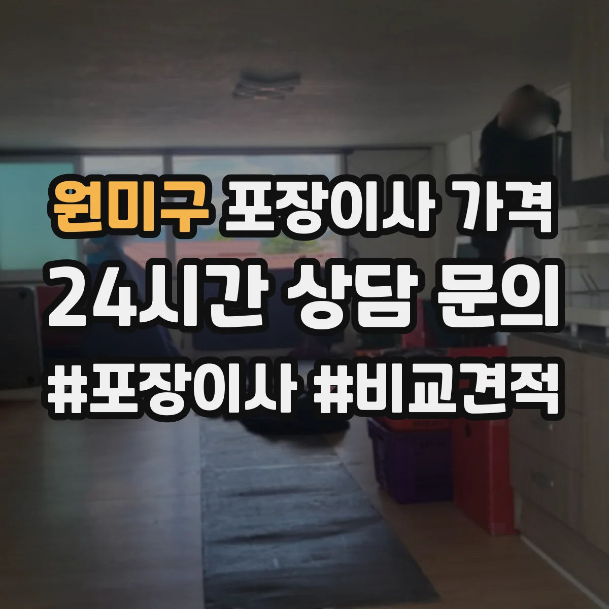 원미구 포장이사 가격 부분 전체 포장 서비스 차이와 가격 흐름