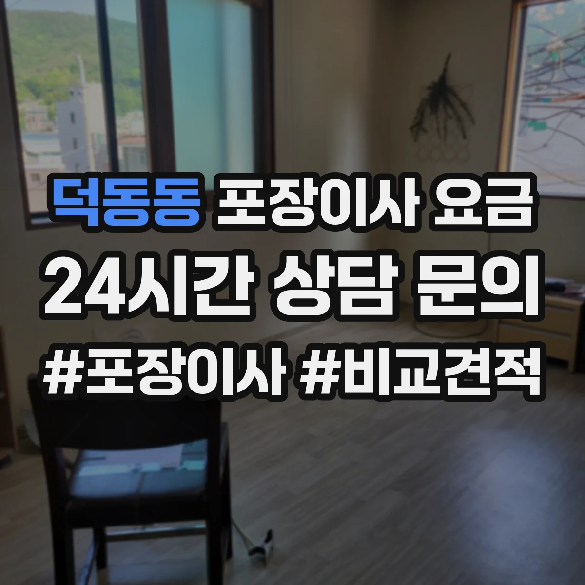 덕동동 포장이사 요금