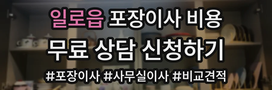 일로읍 포장이사 비용