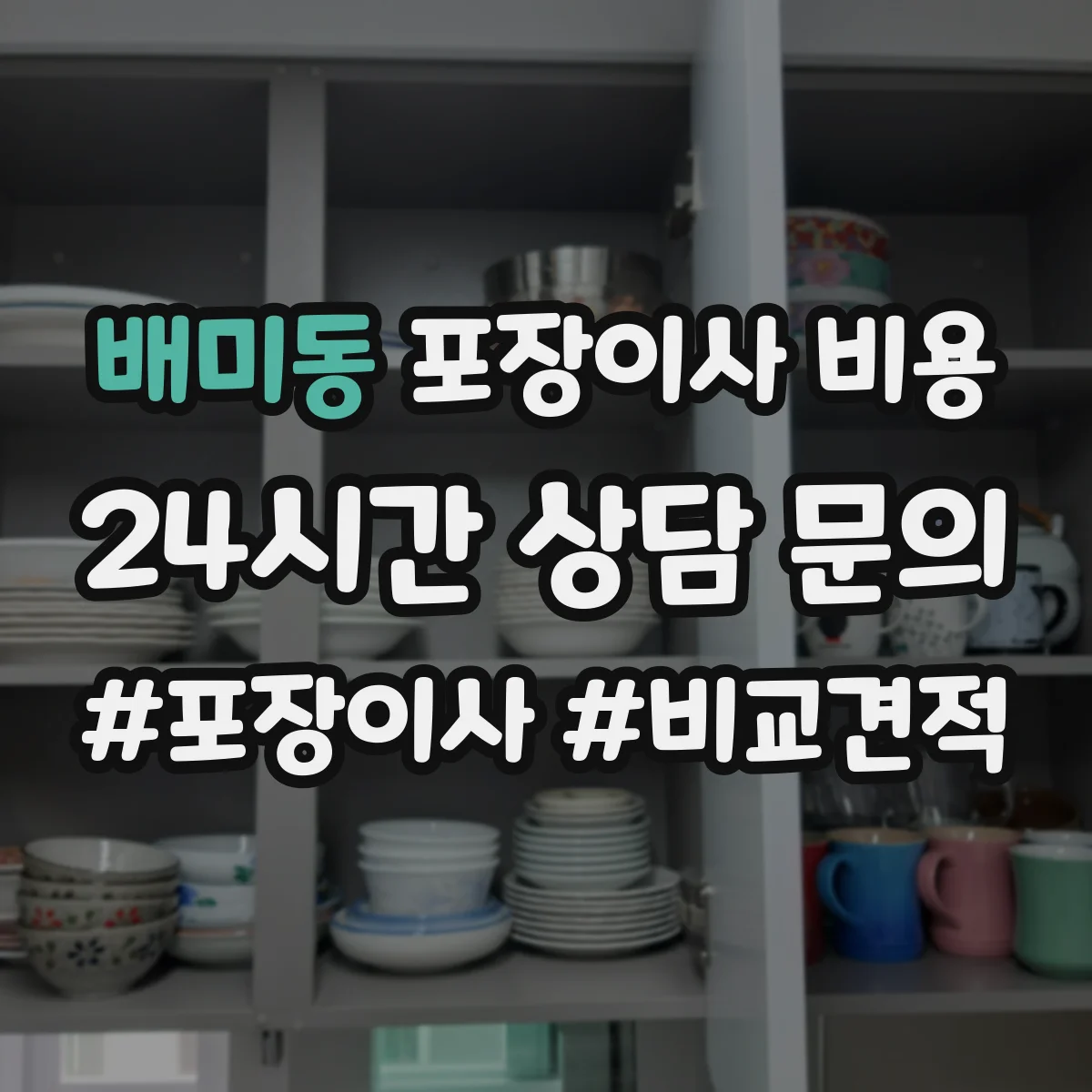 배미동 포장이사 비용