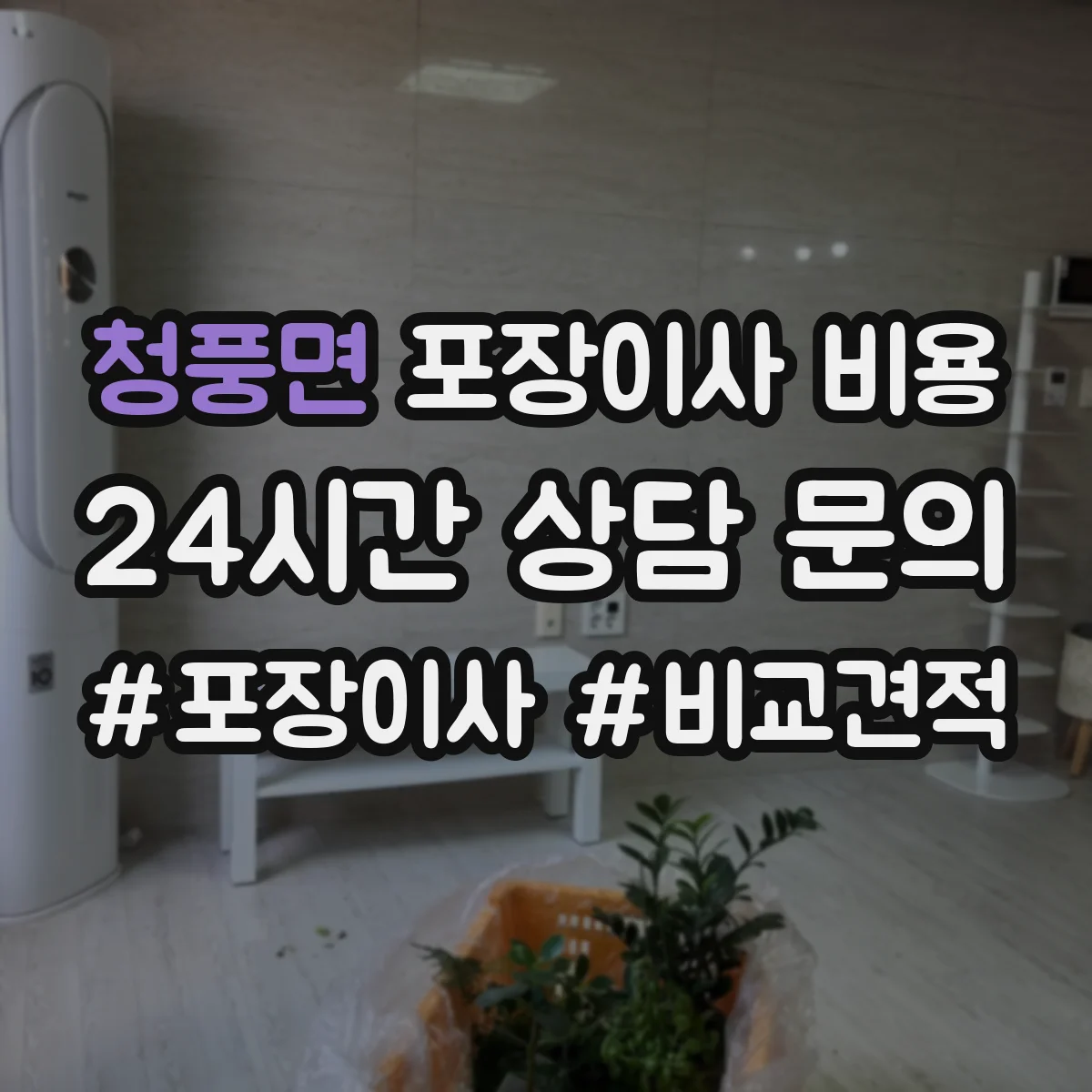 청풍면 포장이사 비용
