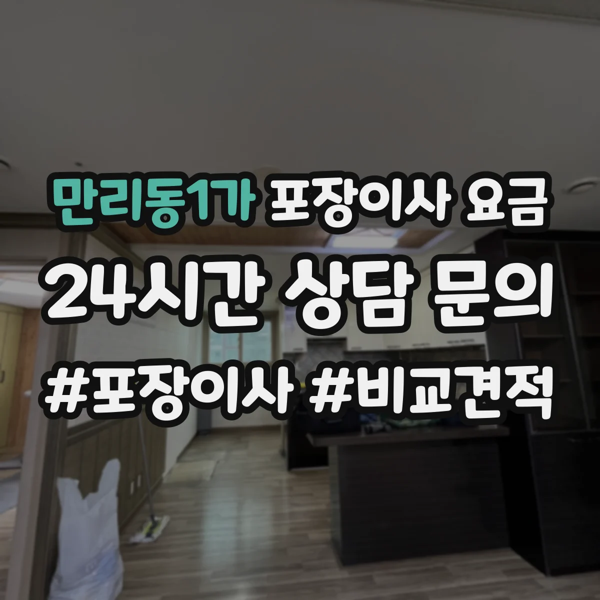 만리동1가 포장이사 요금