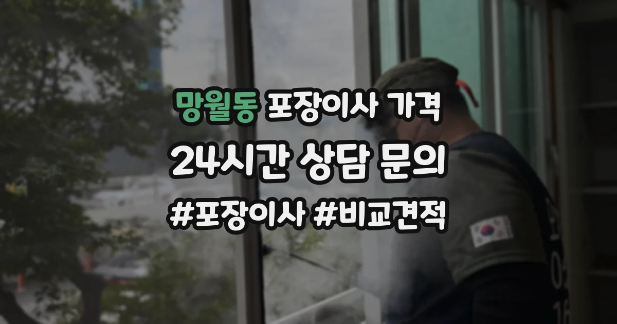 망월동 포장이사 가격