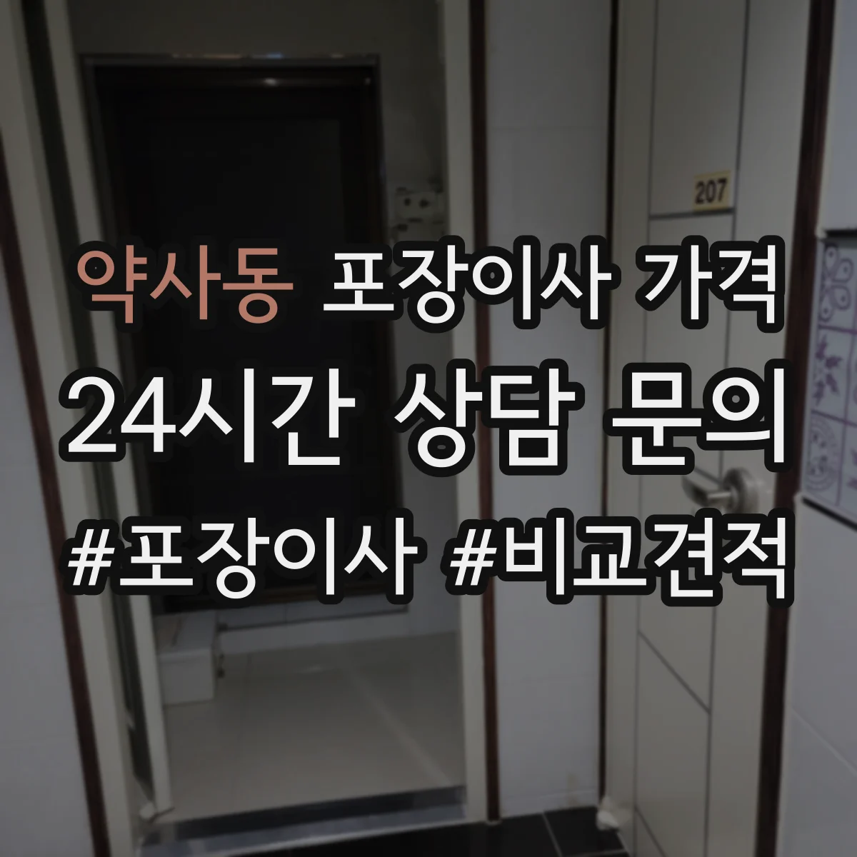 약사동 포장이사 가격