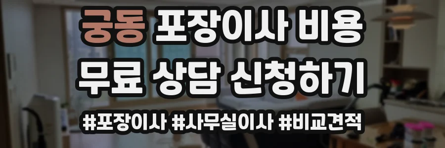궁동 포장이사 비용