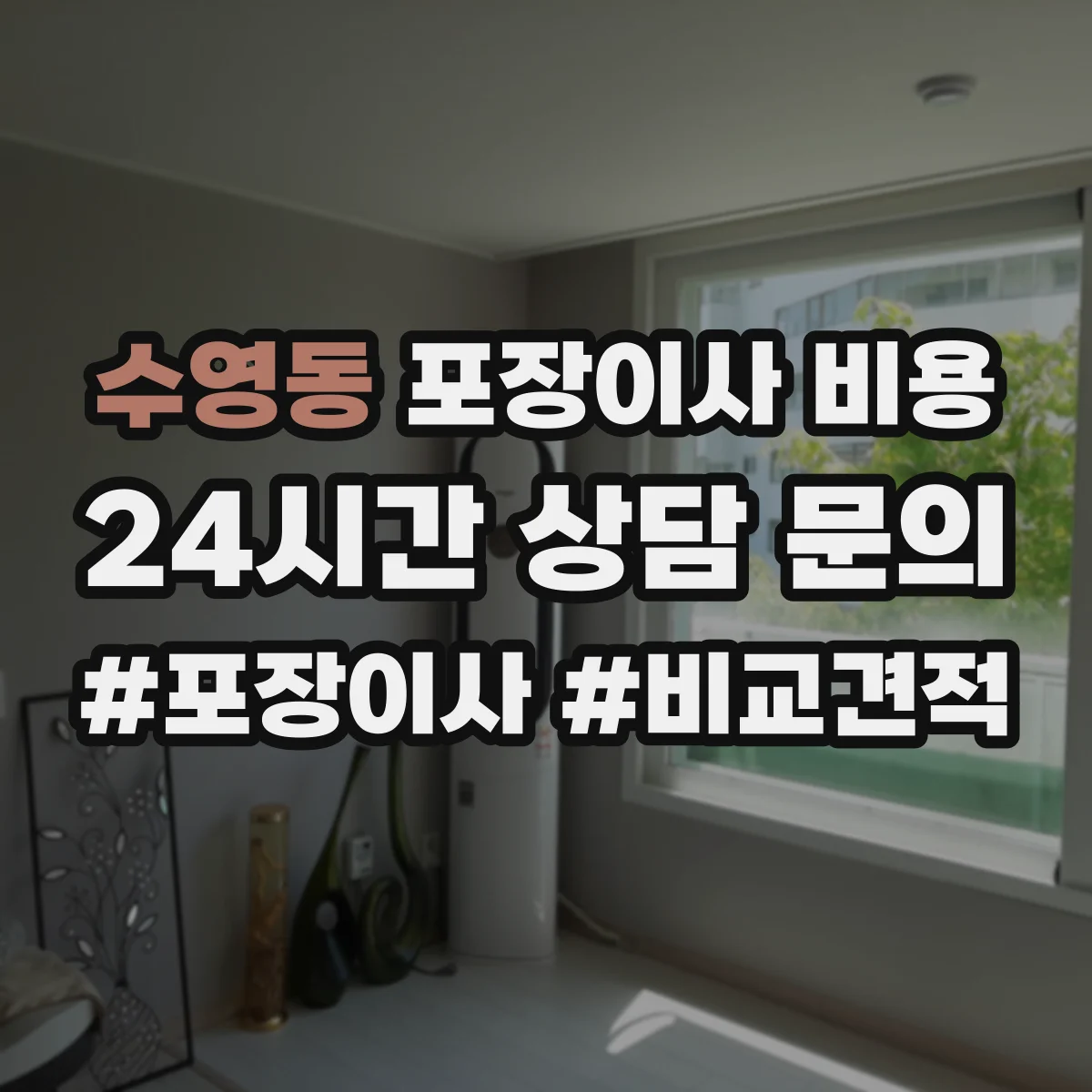 수영동 포장이사 비용