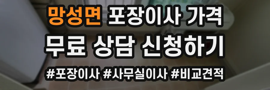 망성면 포장이사 가격