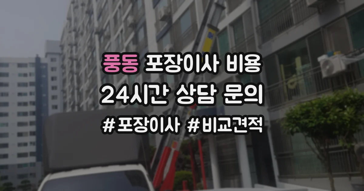 풍동 포장이사 비용