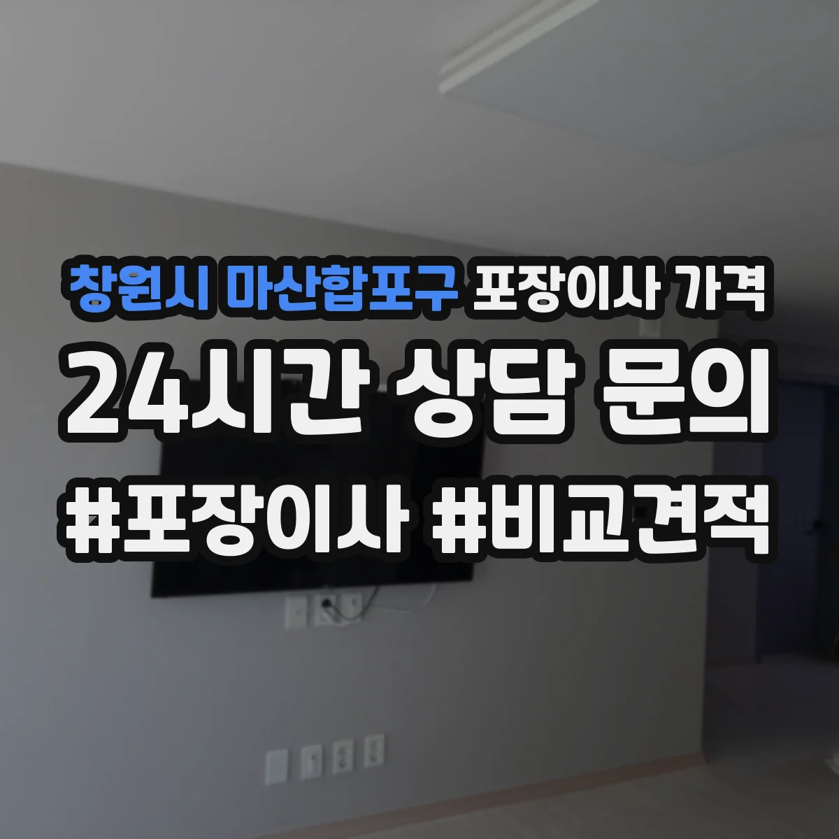 창원시 마산합포구 포장이사 가격