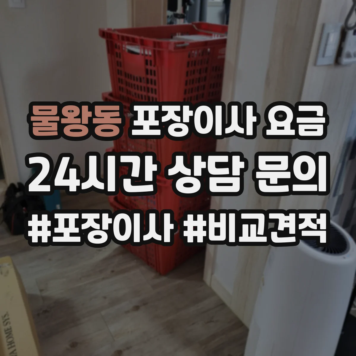 물왕동 포장이사 요금