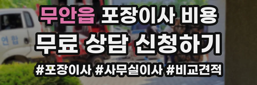 무안읍 포장이사 비용