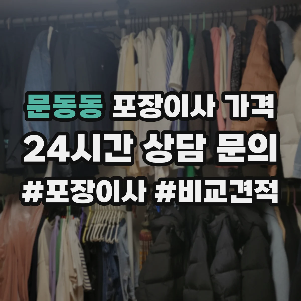 문동동 포장이사 가격