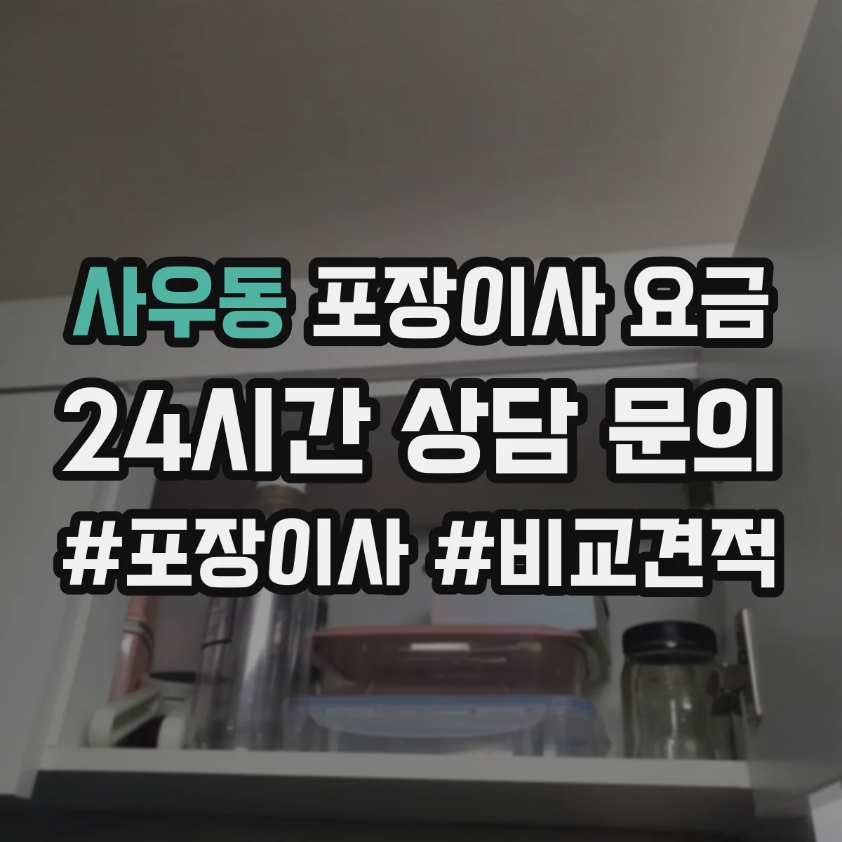 사우동 포장이사 요금