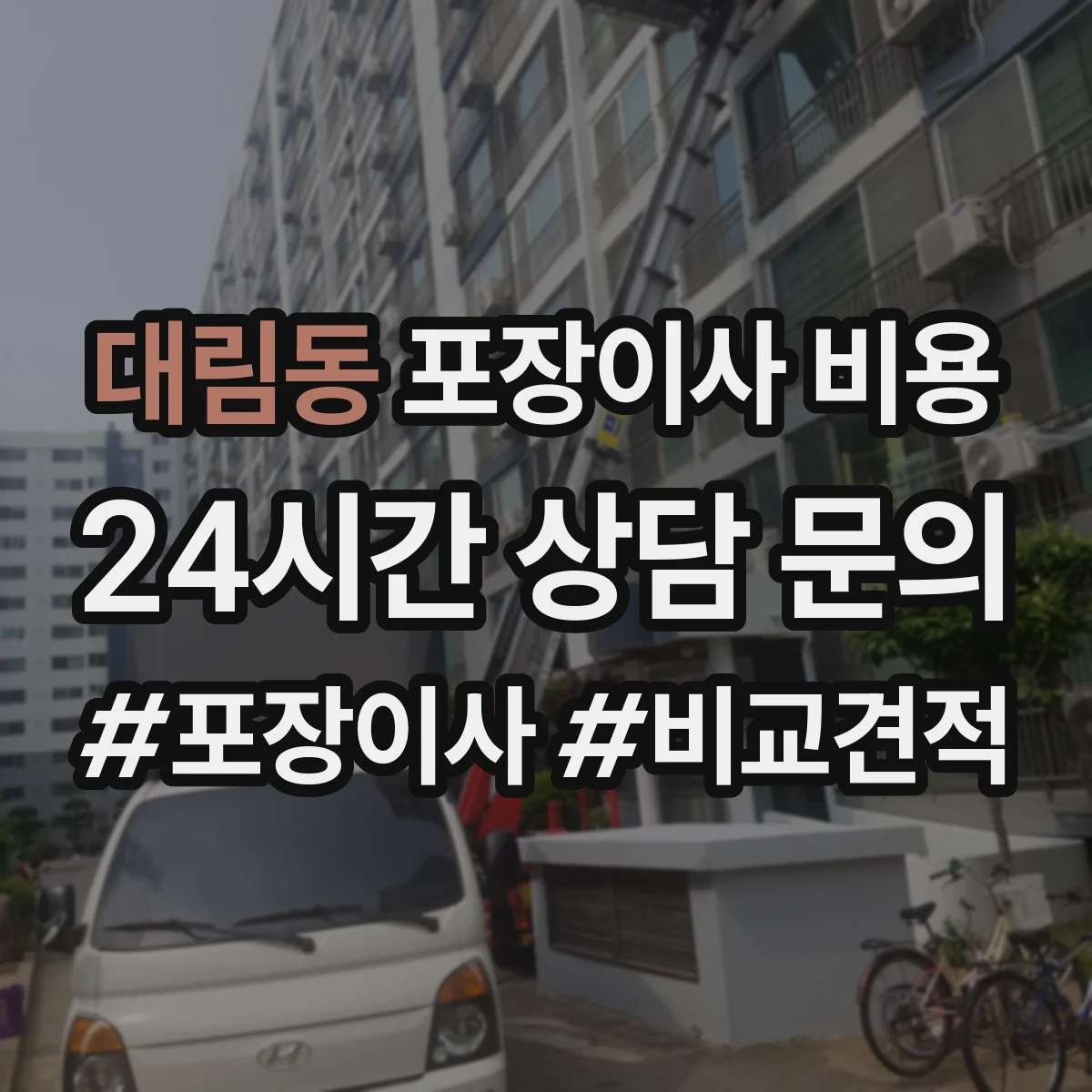 대림동 포장이사 비용