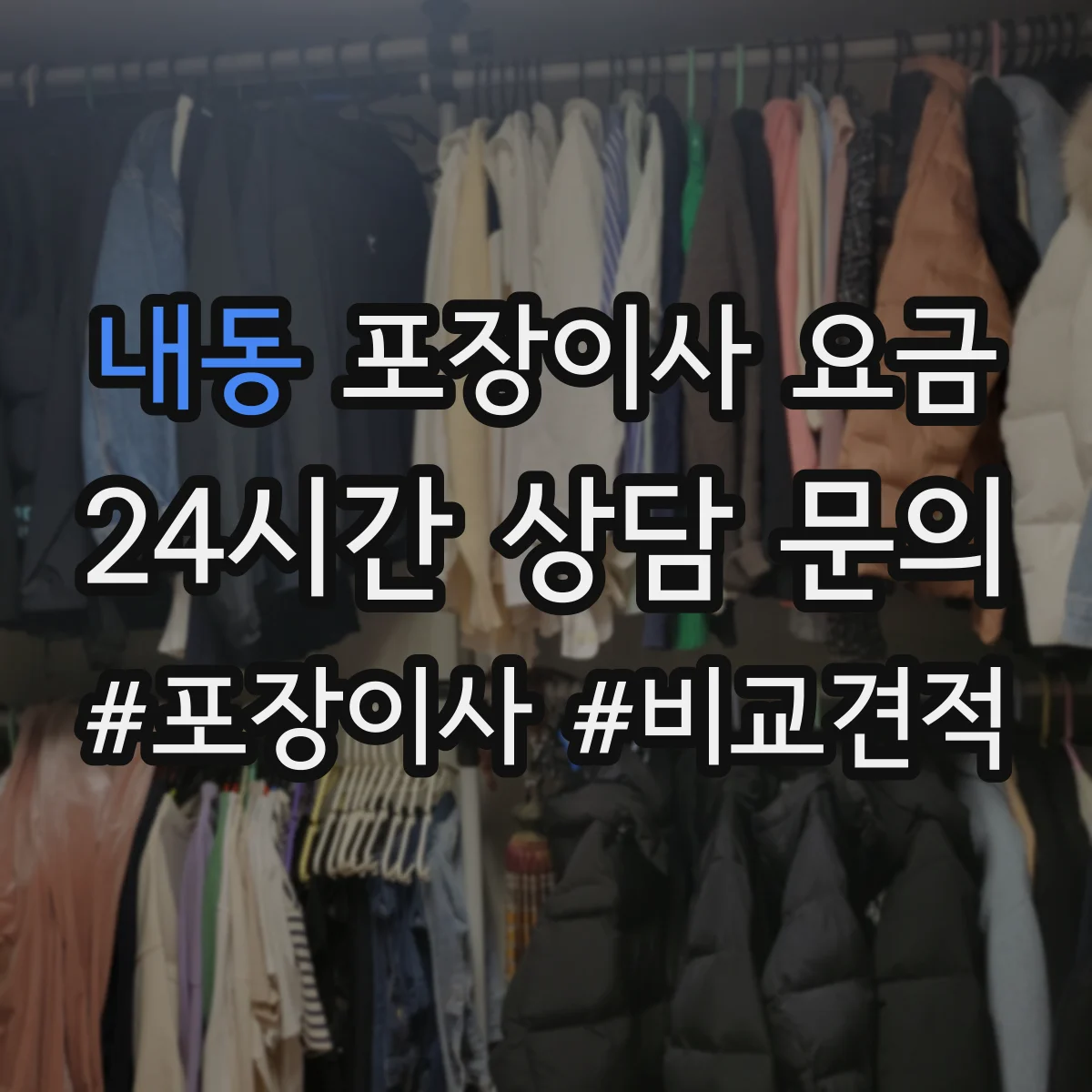 내동 포장이사 요금