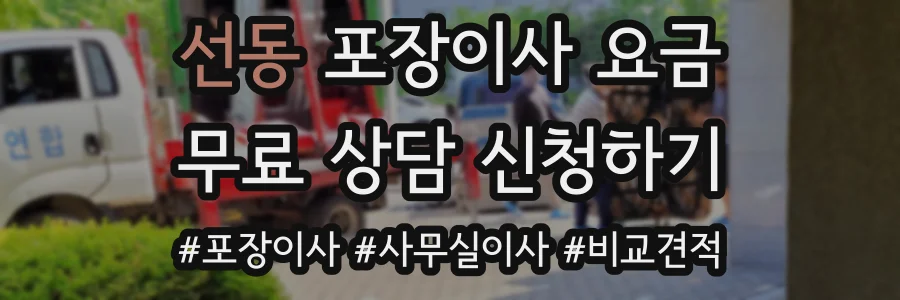 선동 포장이사 요금