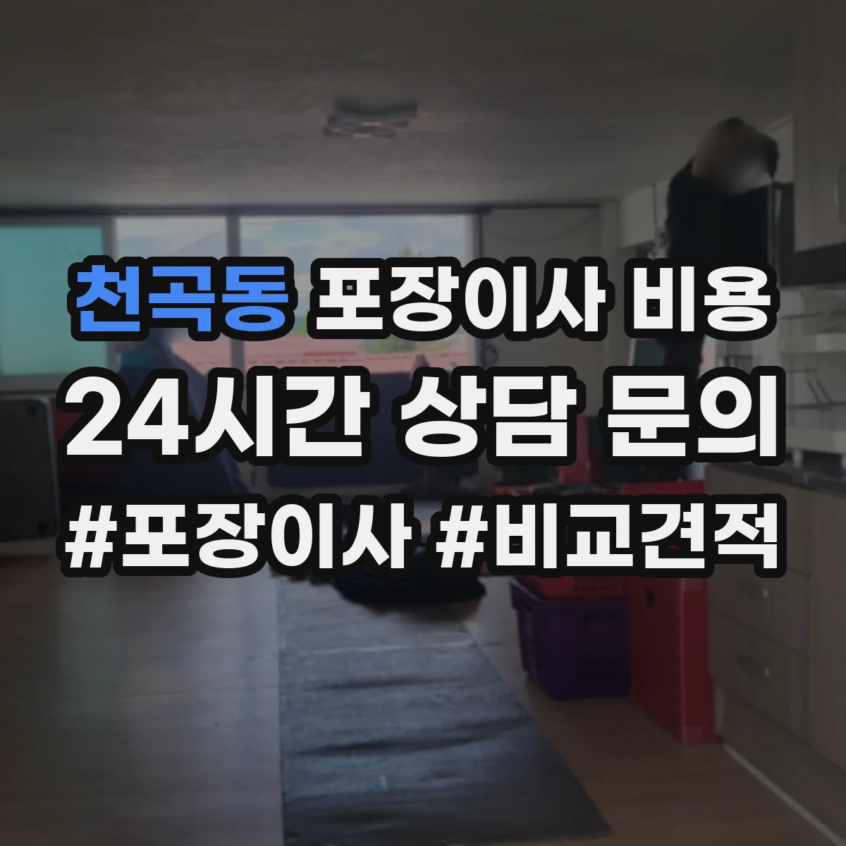 천곡동 포장이사 비용