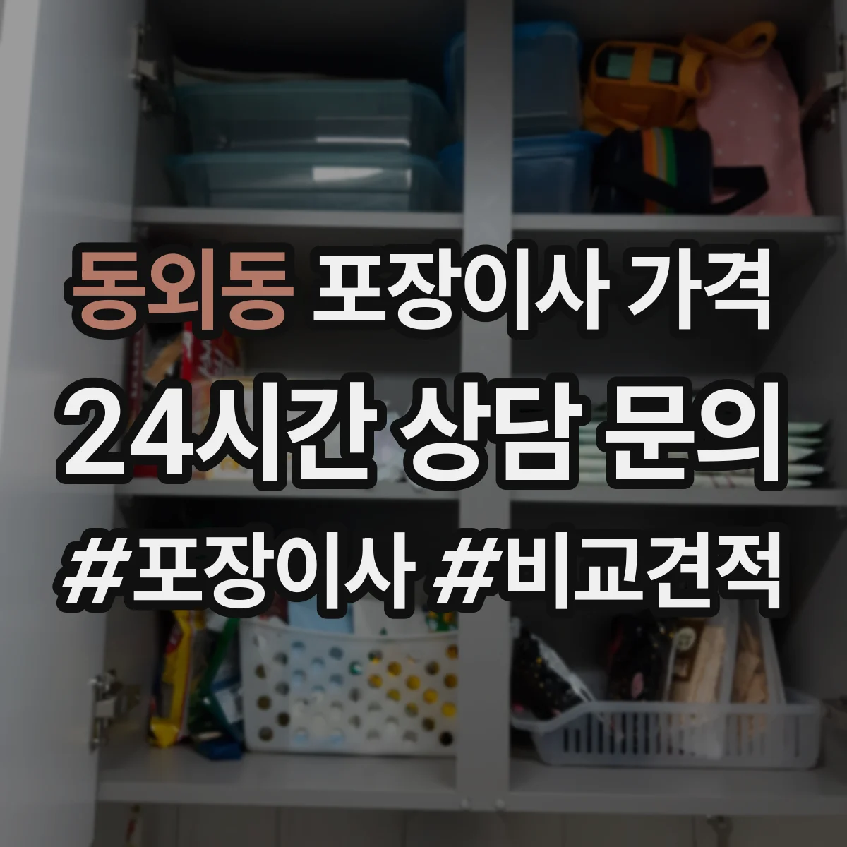 동외동 포장이사 가격