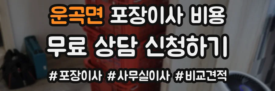 운곡면 포장이사 비용