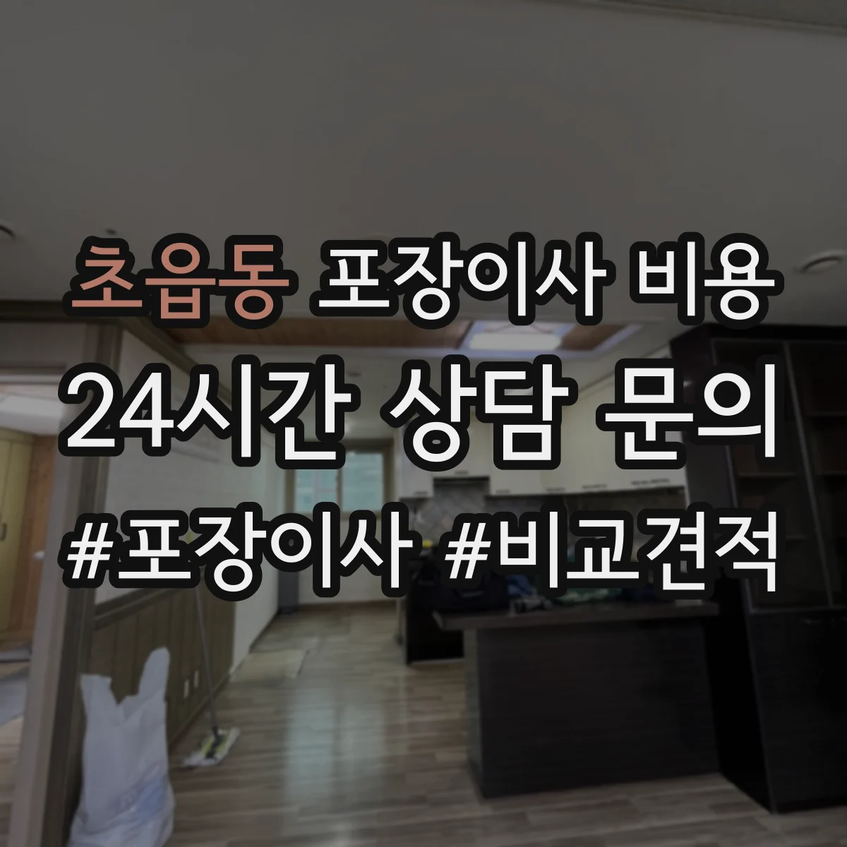 초읍동 포장이사 비용