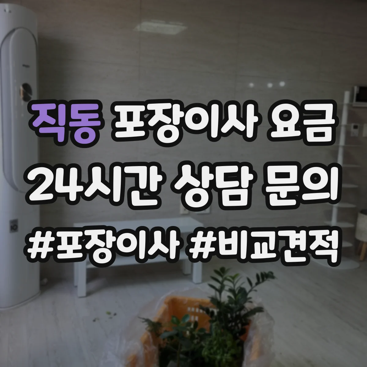 직동 포장이사 요금