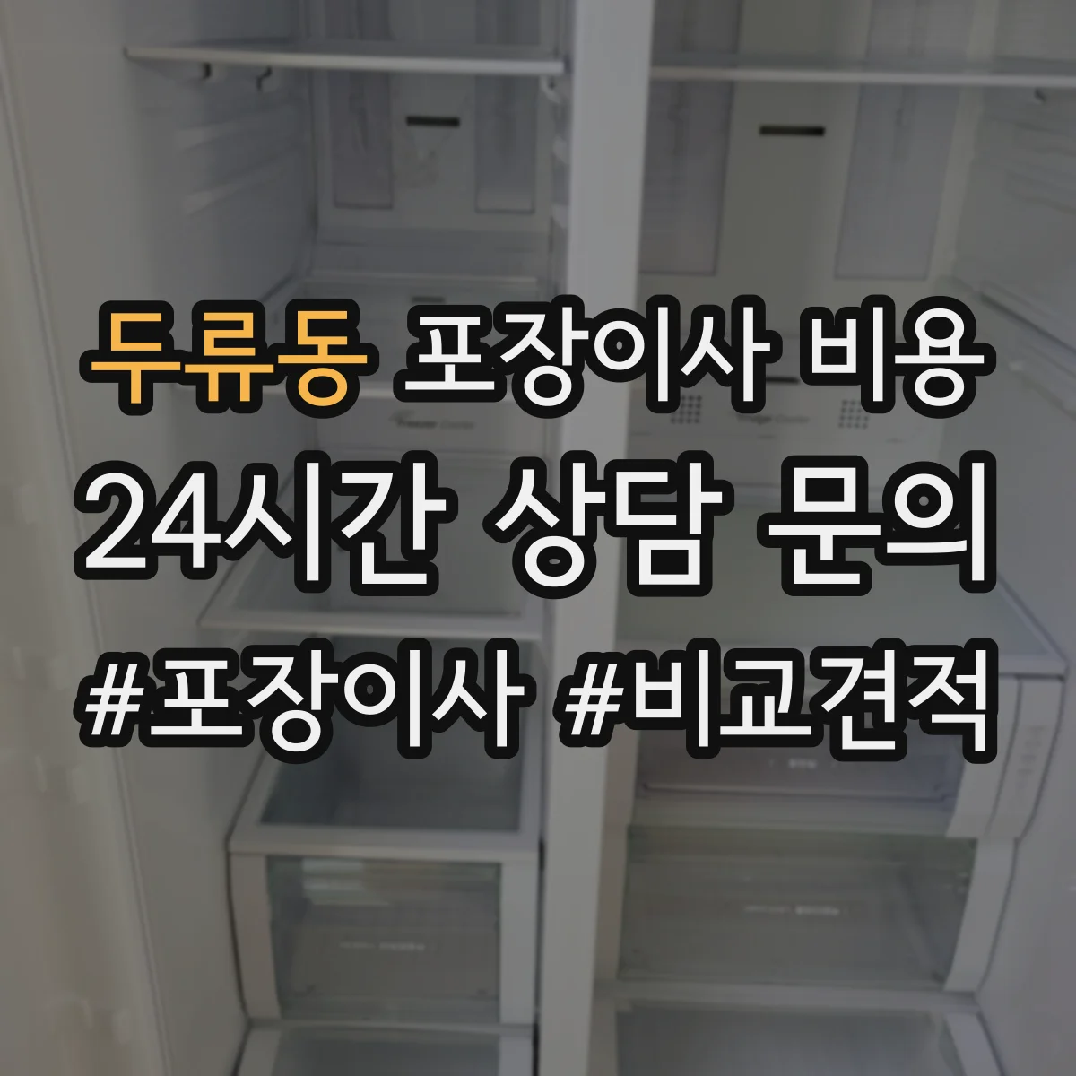 두류동 포장이사 비용