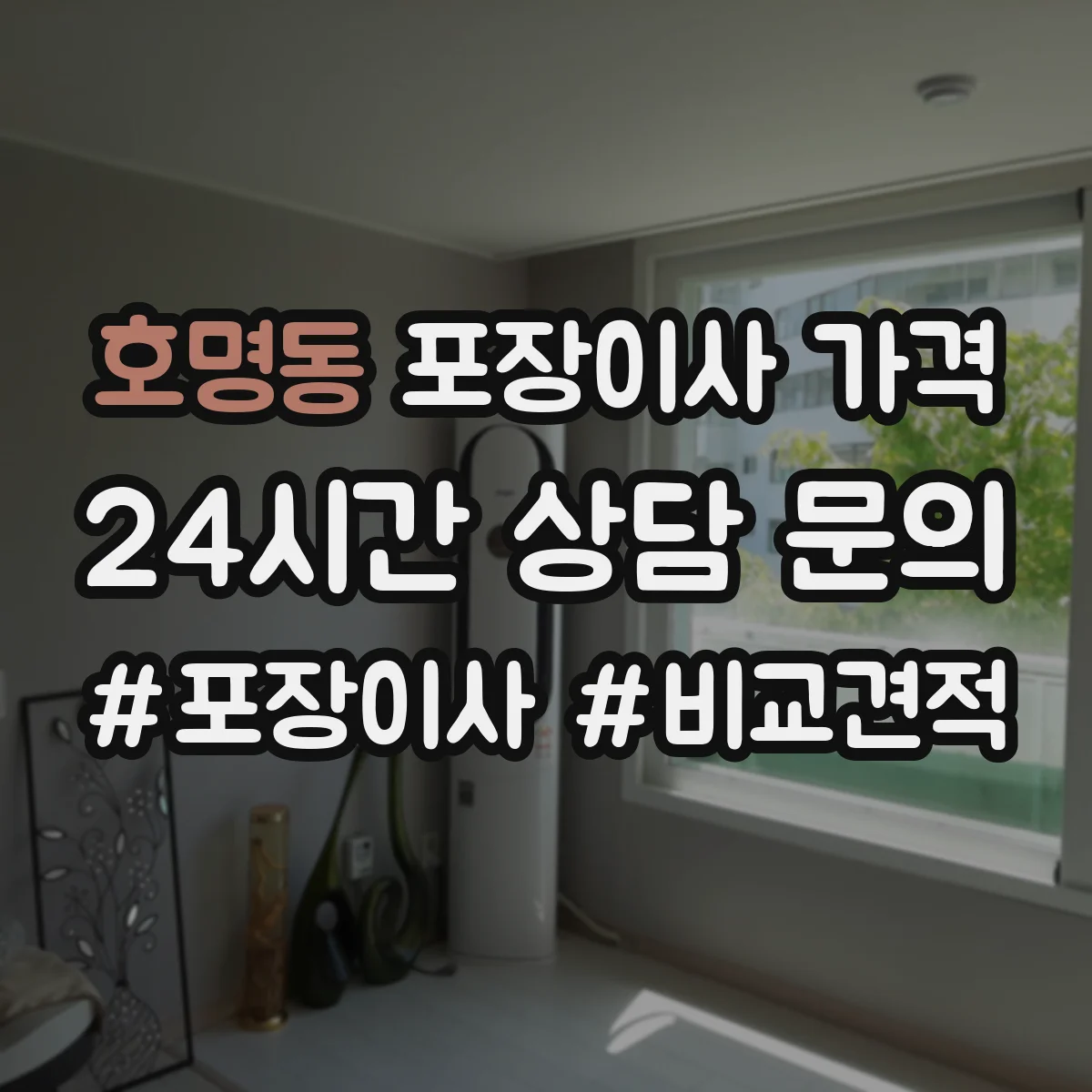 호명동 포장이사 가격