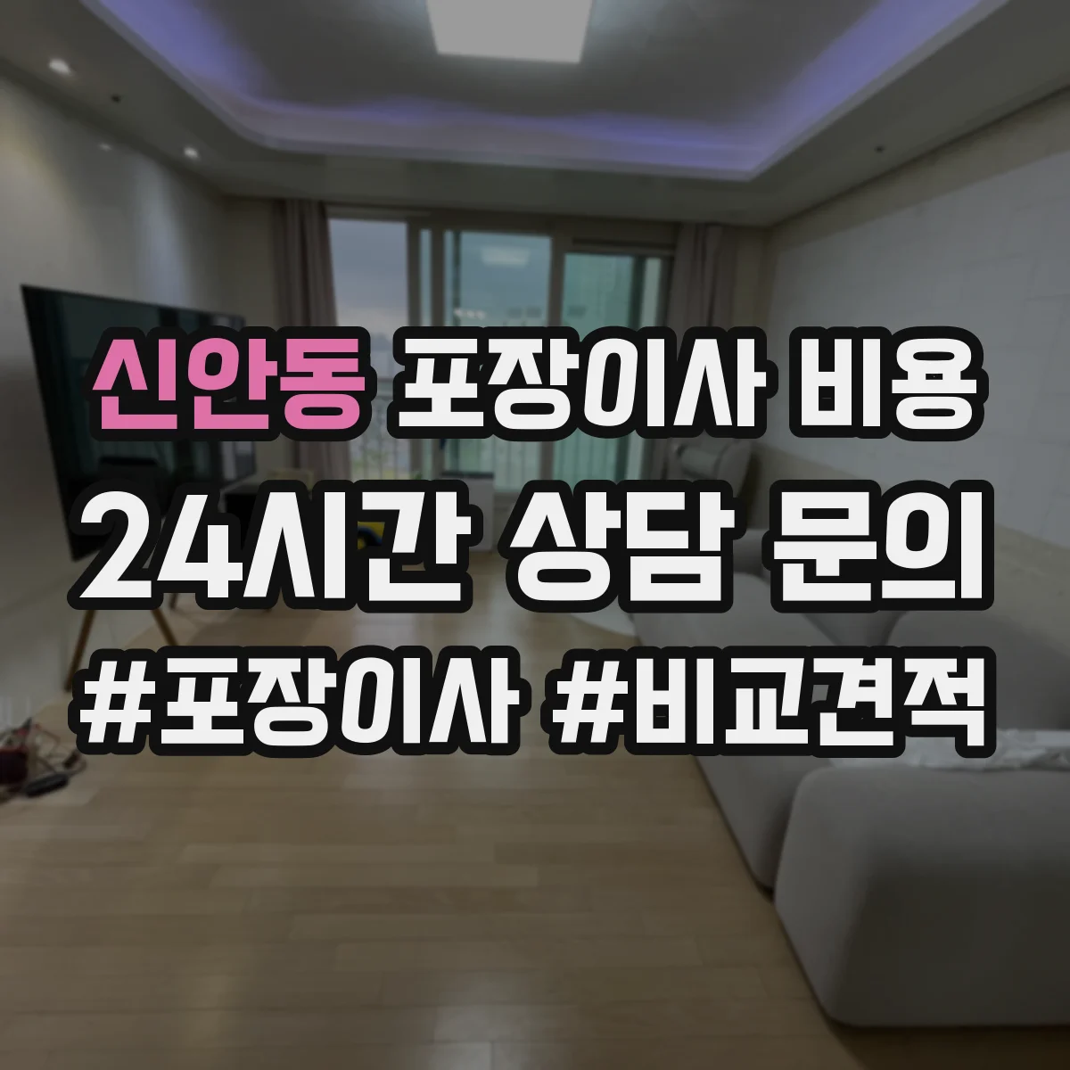 신안동 포장이사 비용