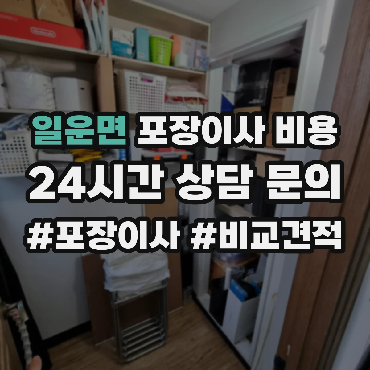 일운면 포장이사 비용