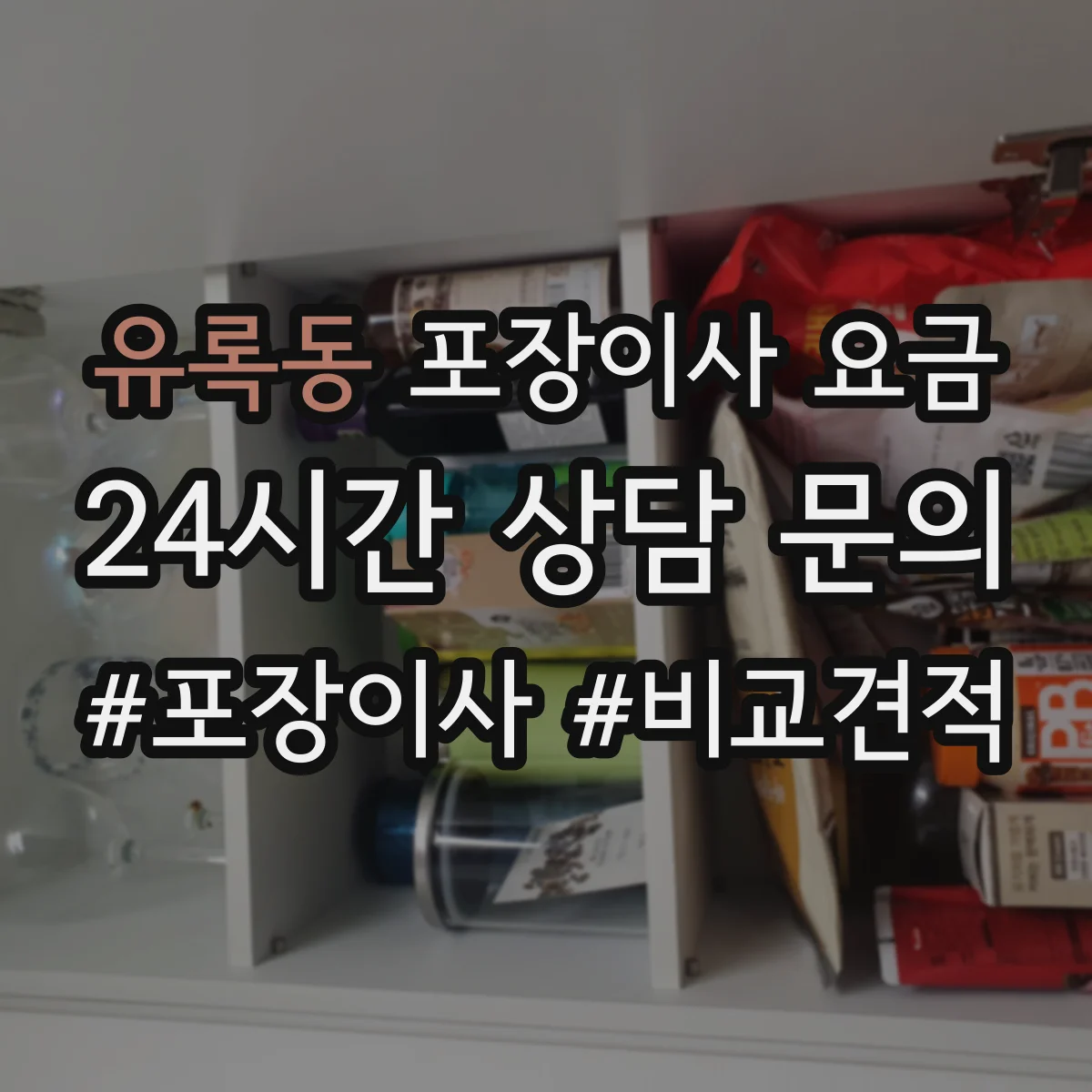 유록동 포장이사 요금
