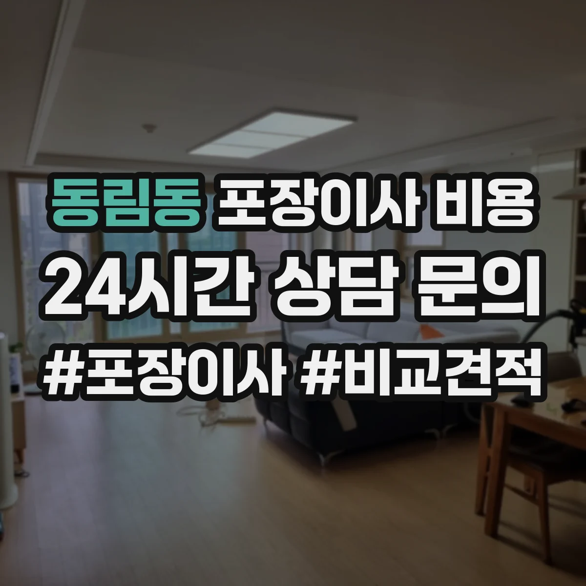 동림동 포장이사 비용