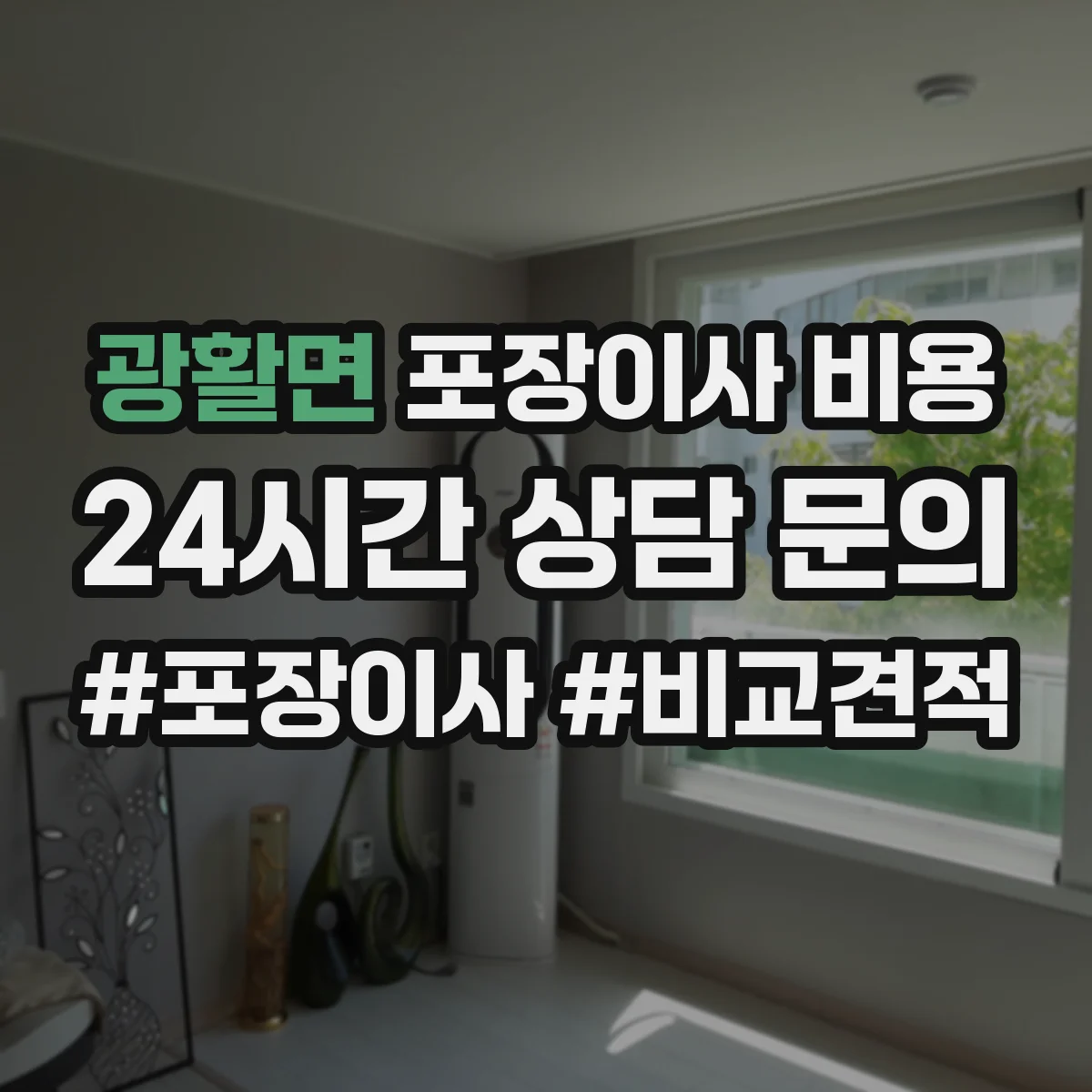 광활면 포장이사 비용
