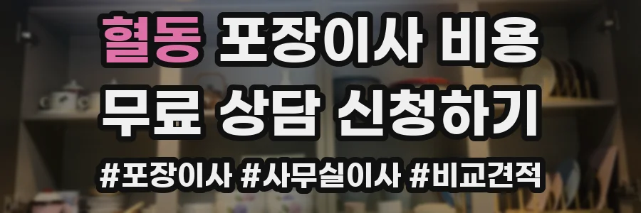 혈동 포장이사 비용