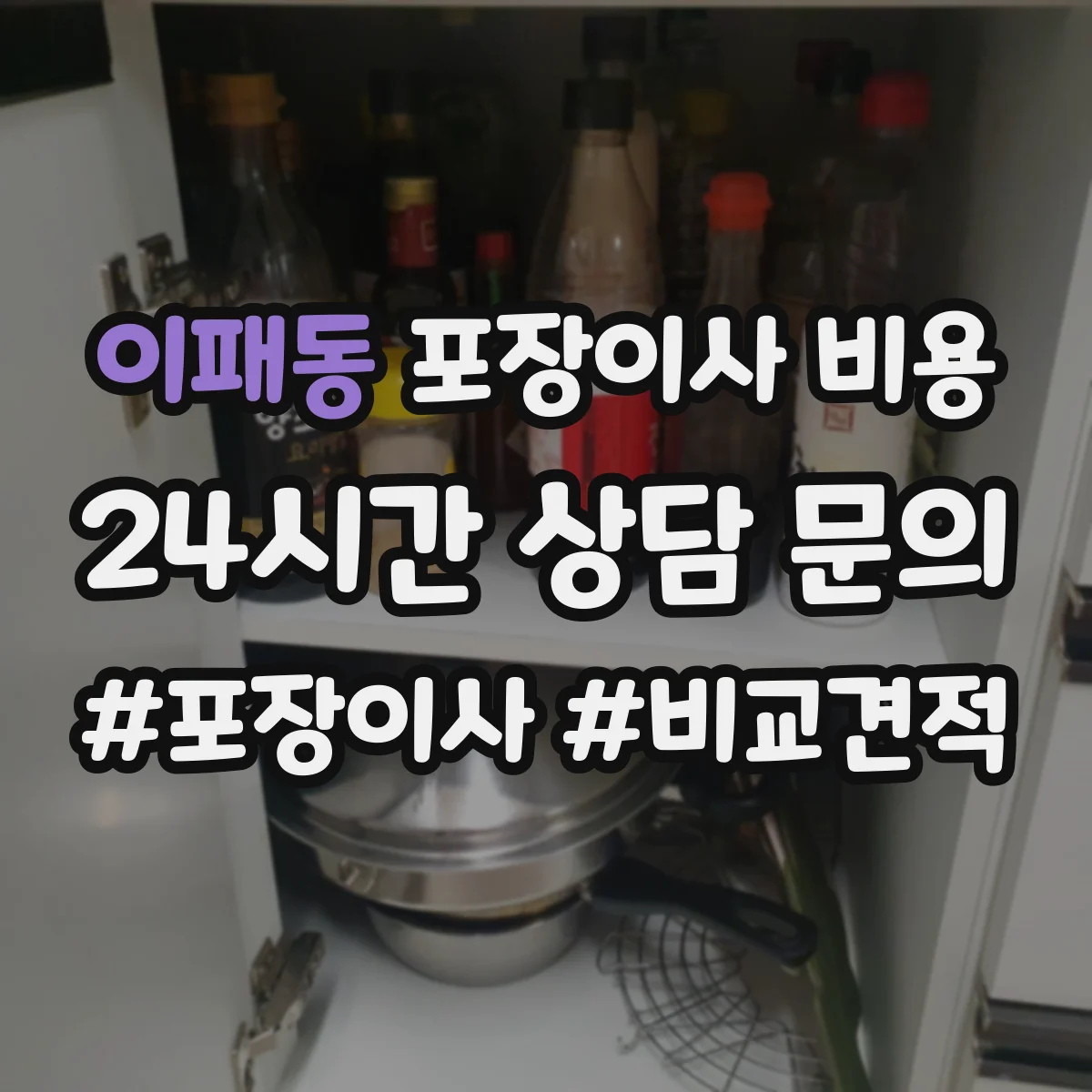 이패동 포장이사 비용