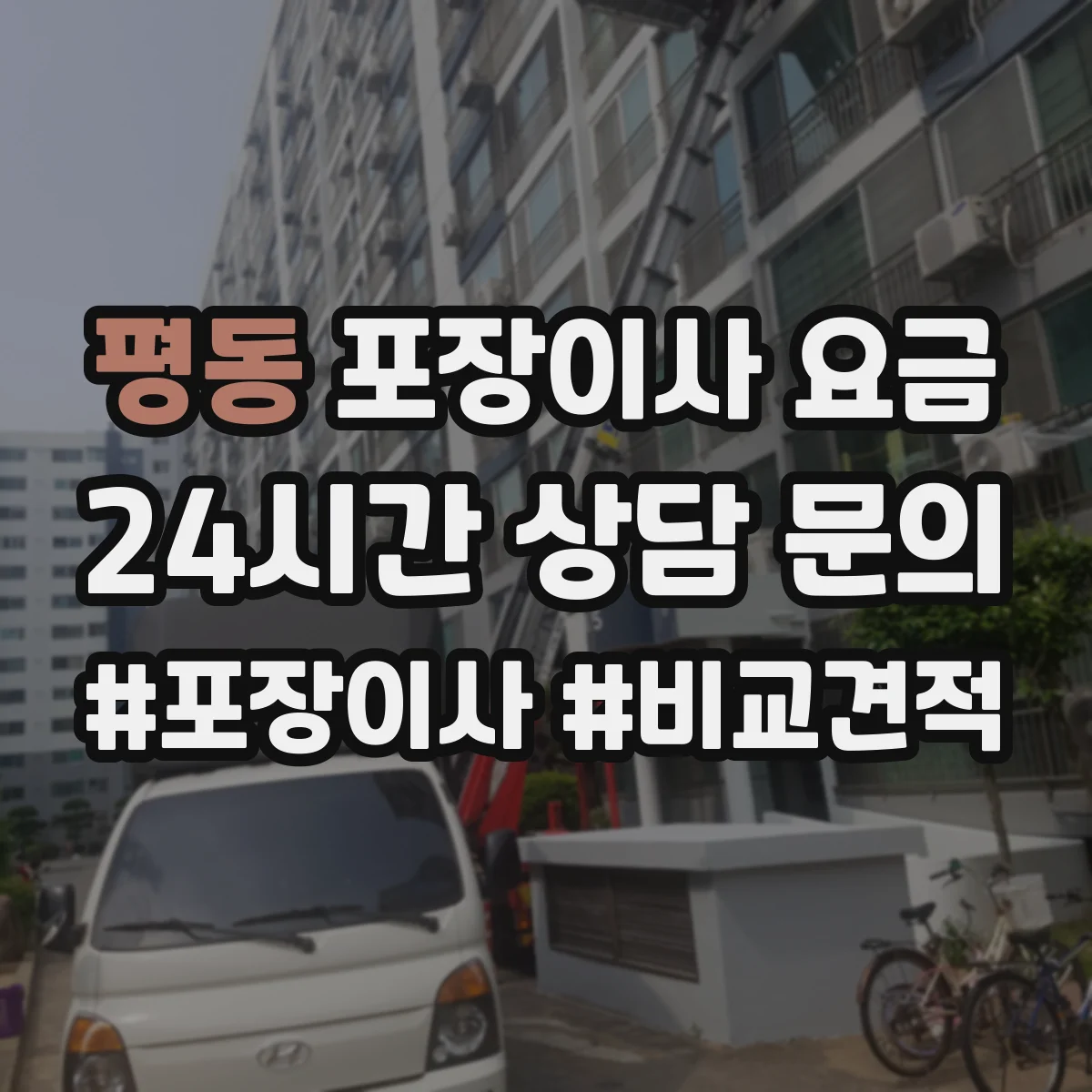 평동 포장이사 요금