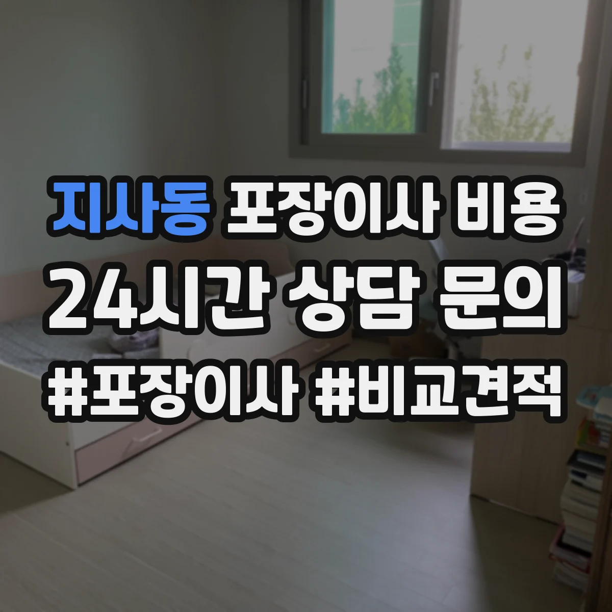 지사동 포장이사 비용