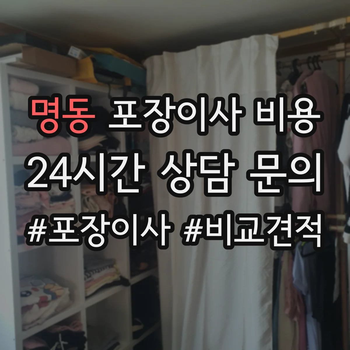 명동 포장이사 비용