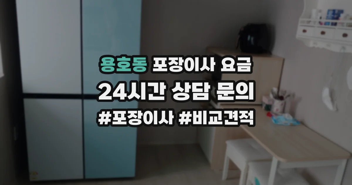 용호동 포장이사 요금