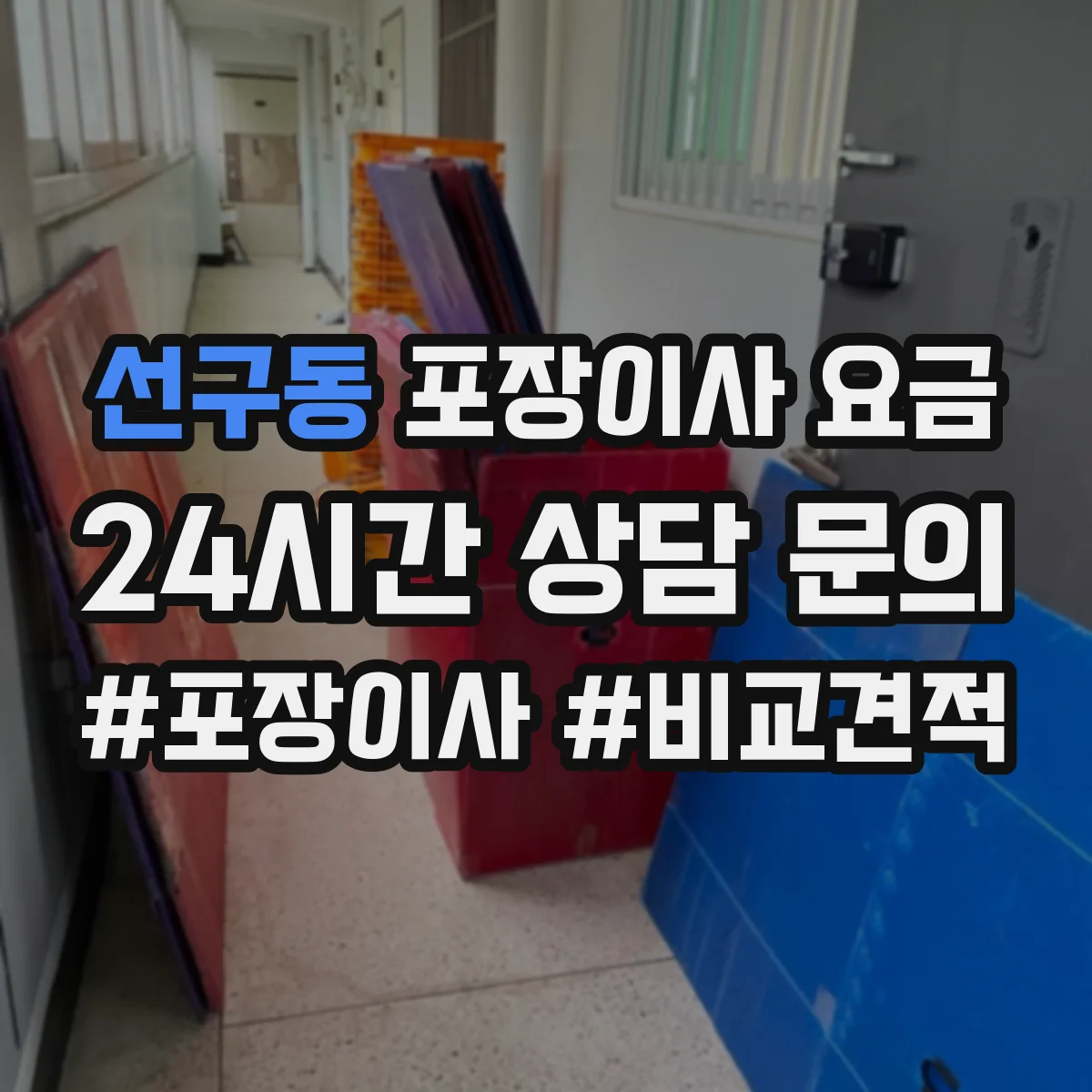 선구동 포장이사 요금